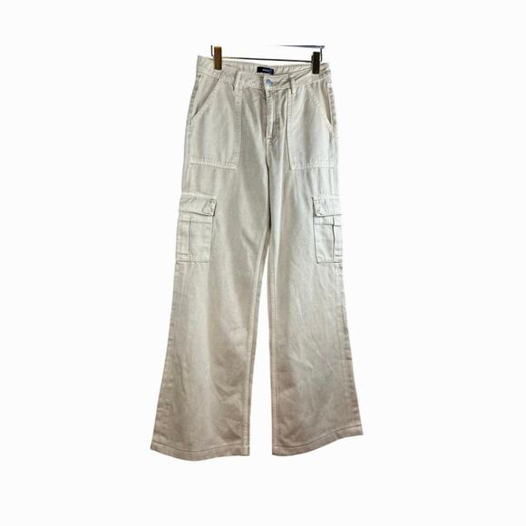 Aqua Denim - Aqua Khaki Cargo Pants Utility Streetwear Y2K Model Off Duty Size 27
